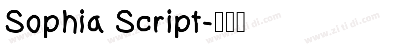 Sophia Script字体转换